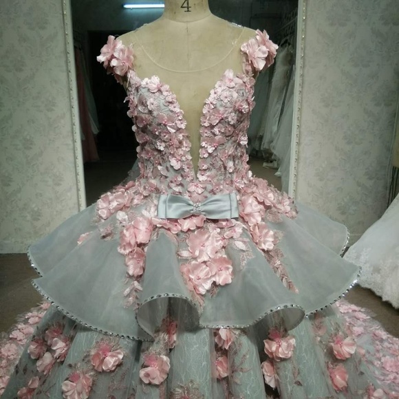 Darius Cordell Off Shoulder Plus Size Ball Gown - Picture 3 of 4